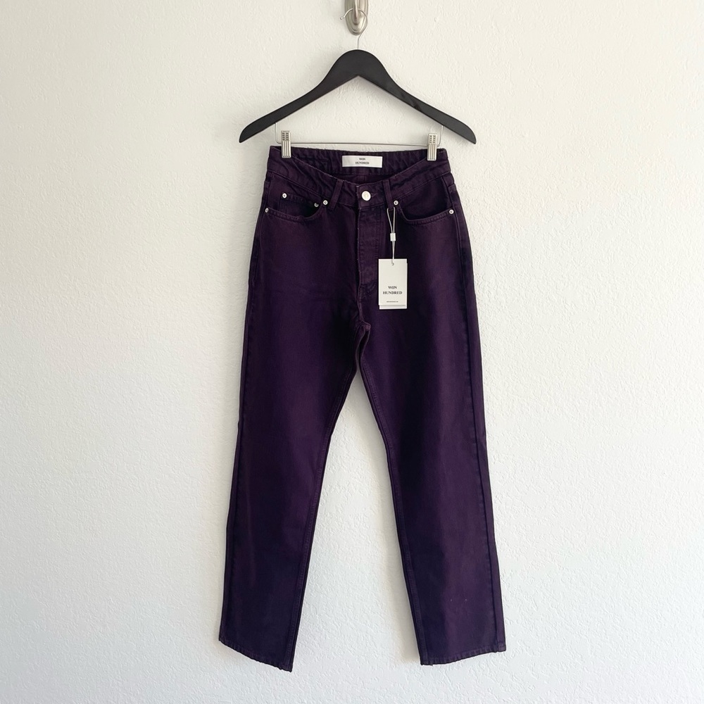Won Hundred purple high waist “mom fit” jeans, Size 27
